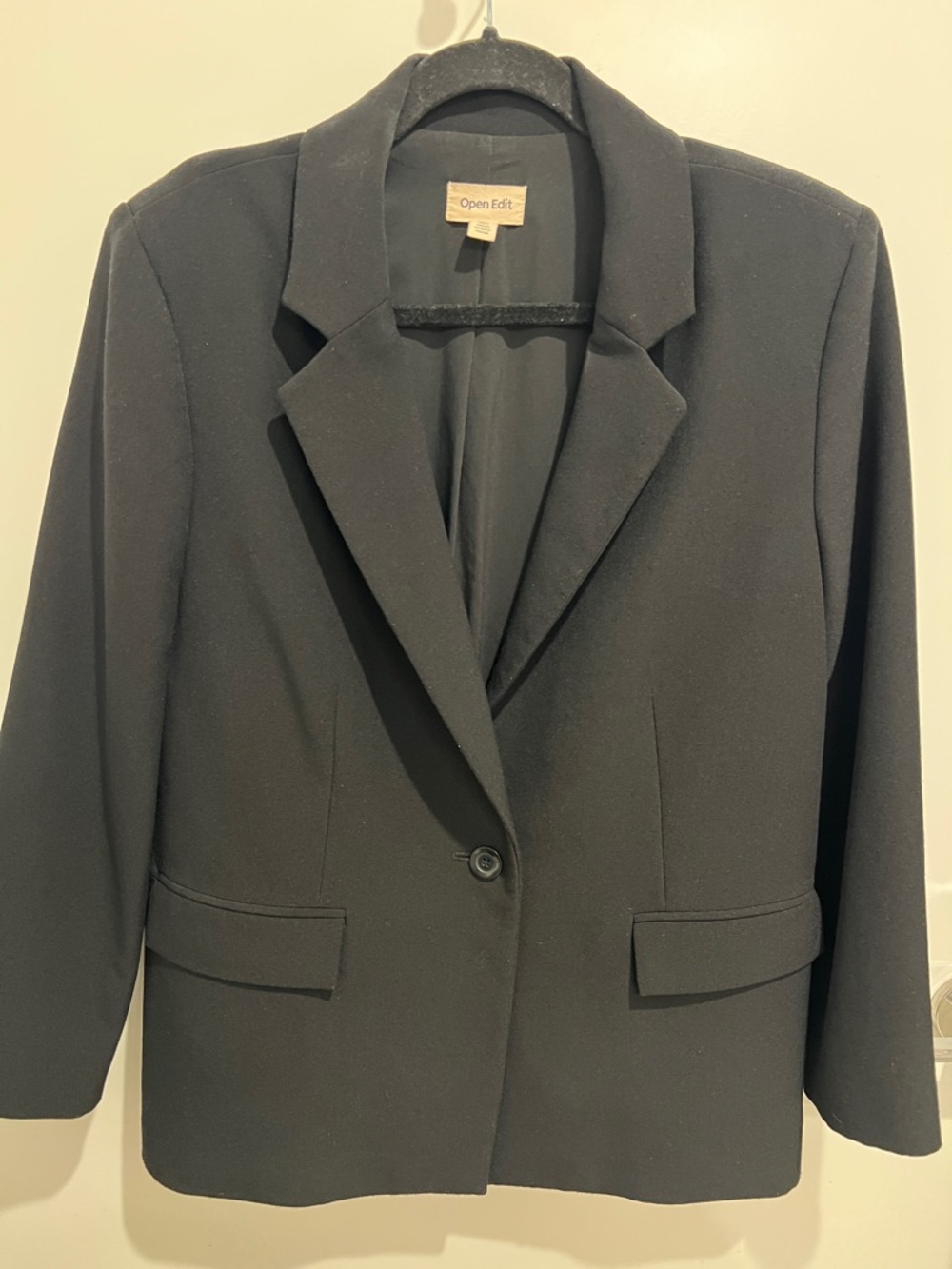 Oversized Women's Black Blazer